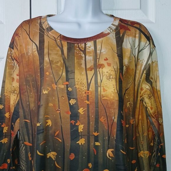Fall Pumkin Fall Halloween long sleeve tunic Sz L NWOT - Picture 3 of 8